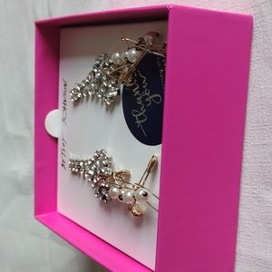 Betsey Johnson Dangle Paperclip Earings